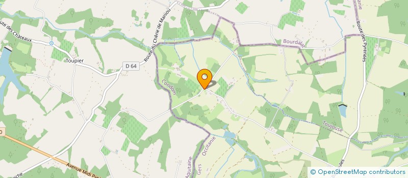 localisation de l'entreprise MONSIEUR MARCEL LABADIE  LE HOUGA