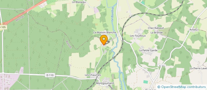 localisation de l'entreprise MONSIEUR MARCEL LAC à BUNZAC