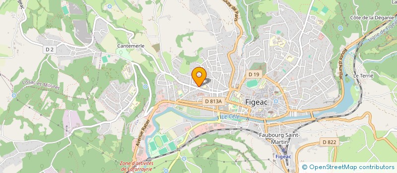 localisation de l'entreprise MONSIEUR MARCEL LACAZE à FIGEAC