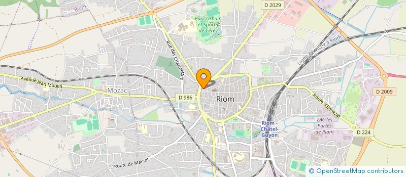 localisation de l'entreprise MONSIEUR MARCEL LACOMBAT  RIOM