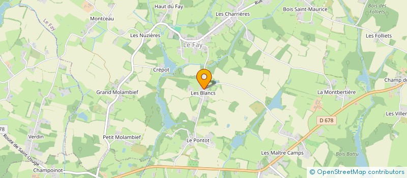 localisation de l'entreprise MONSIEUR MARCEL LANAUD  LE FAY