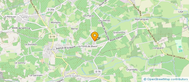 localisation de l'entreprise MONSIEUR MARCEL LAPLANCHE  BLACE