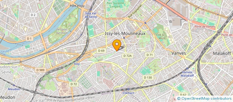 localisation de l'entreprise MONSIEUR MARCEL LARUE à ISSY-LES-MOULINEAUX
