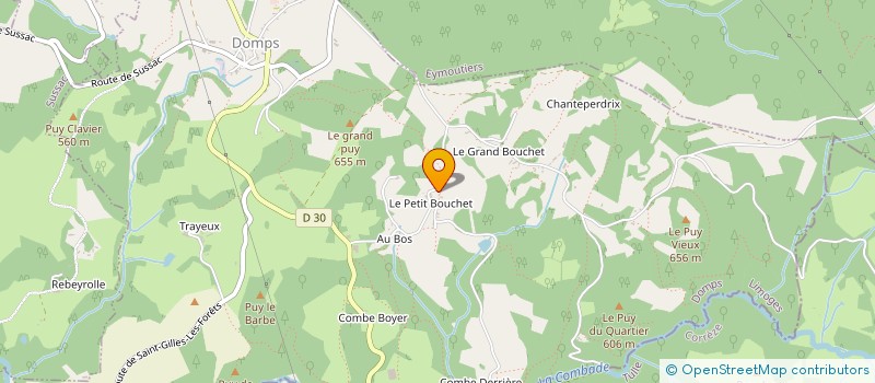 localisation de l'entreprise MONSIEUR MARCEL LASCAUD à DOMPS
