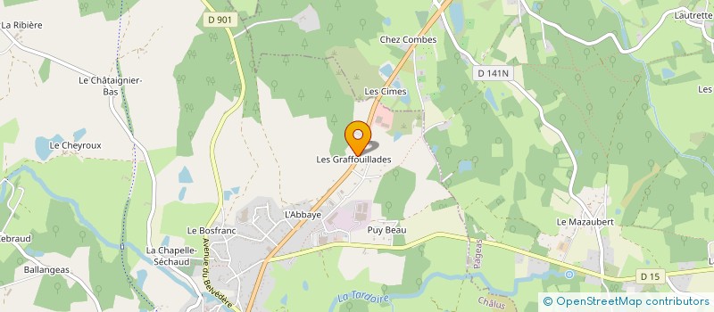 localisation de l'entreprise MONSIEUR MARCEL LATHIERE à CHALUS