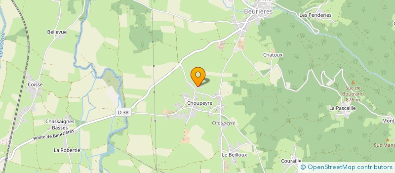 localisation de l'entreprise MONSIEUR MARCEL LAURENT  BEURIERES