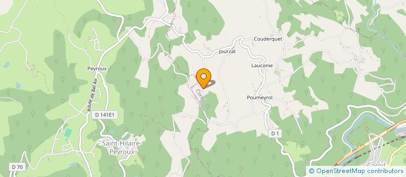 localisation de l'entreprise MONSIEUR MARCEL LAVAL  CORNIL