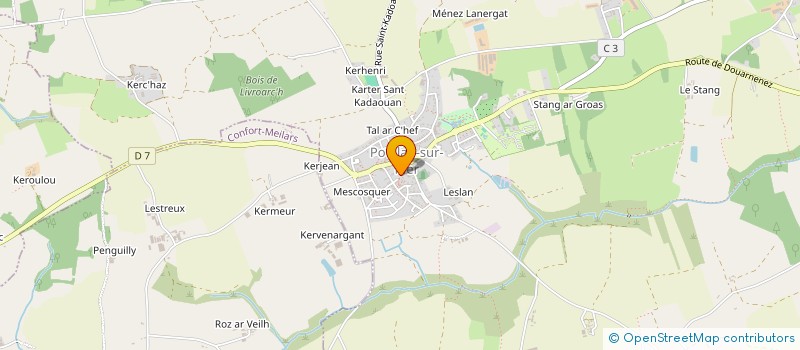 localisation de l'entreprise MONSIEUR MARCEL LE BESCOND  POULLAN-SUR-MER