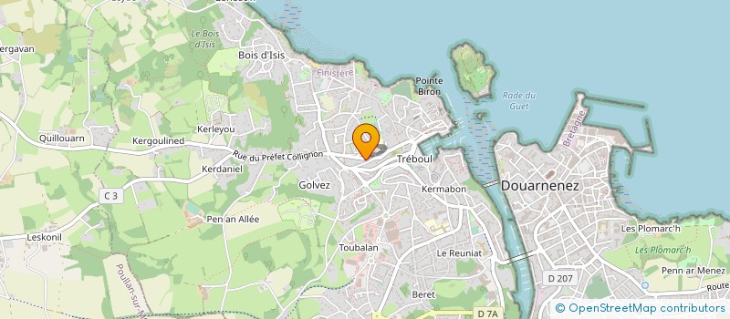 localisation de l'entreprise MONSIEUR MARCEL LE BIHAN à DOUARNENEZ