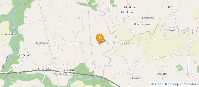 localisation de l'entreprise MONSIEUR MARCEL LE BONNIEC à TREGROM