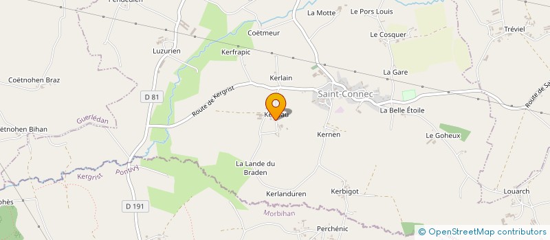 localisation de l'entreprise MONSIEUR MARCEL LE GOFF  SAINT-CONNEC