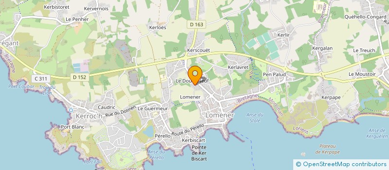 localisation de l'entreprise MONSIEUR MARCEL LE GOURRIEREC à PLOEMEUR