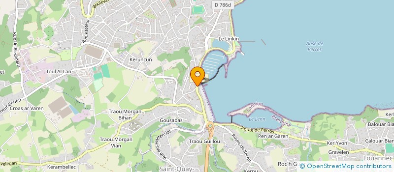 localisation de l'entreprise MONSIEUR MARCEL LE JOUAN  PERROS-GUIREC