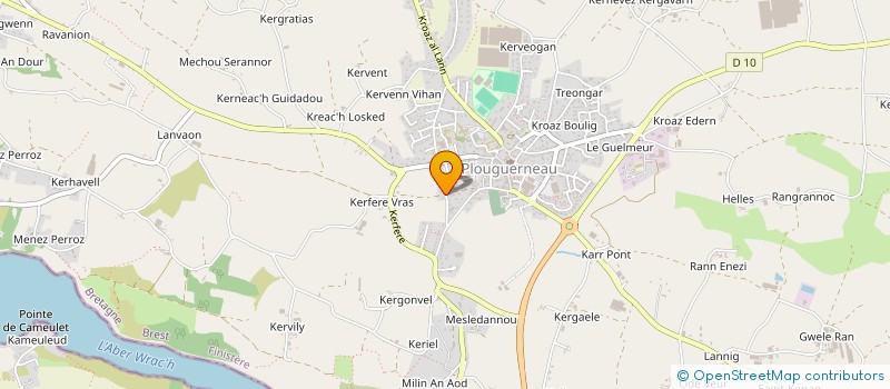 localisation de l'entreprise MONSIEUR MARCEL LE MOAL  PLOUGUERNEAU