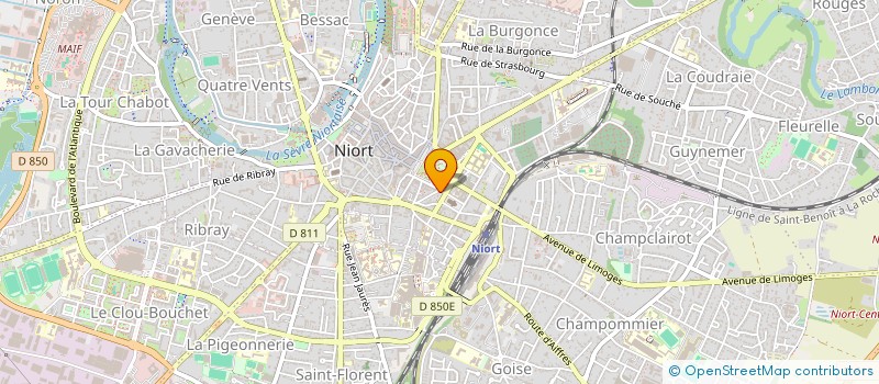 localisation de l'entreprise MONSIEUR MARCEL LECELLIER à NIORT