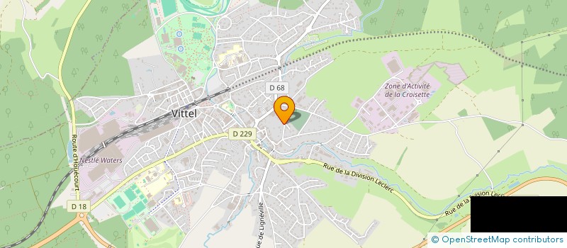 localisation de l'entreprise MONSIEUR MARCEL LECLERC  VITTEL
