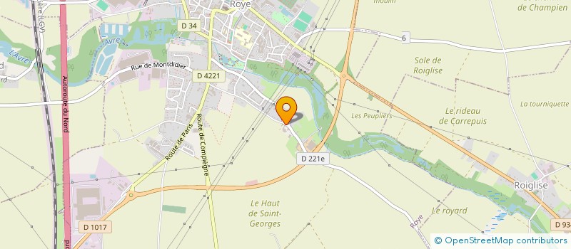 localisation de l'entreprise MONSIEUR MARCEL LECLERCQ  ROYE