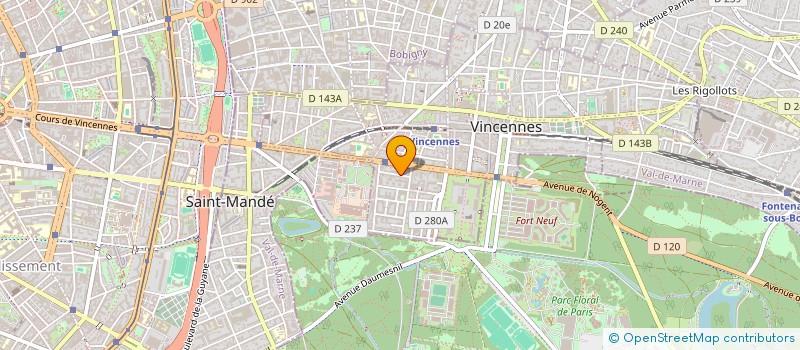 localisation de l'entreprise MONSIEUR MARCEL LECLUSE à VINCENNES