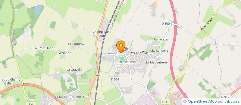 localisation de l'entreprise MONSIEUR MARCEL LECONTE à ECOUVES