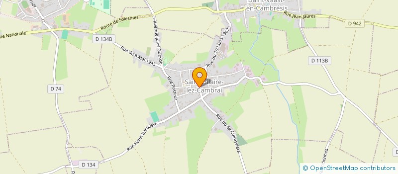 localisation de l'entreprise MONSIEUR MARCEL LEDIEU  SAINT-HILAIRE-LEZ-CAMBRAI