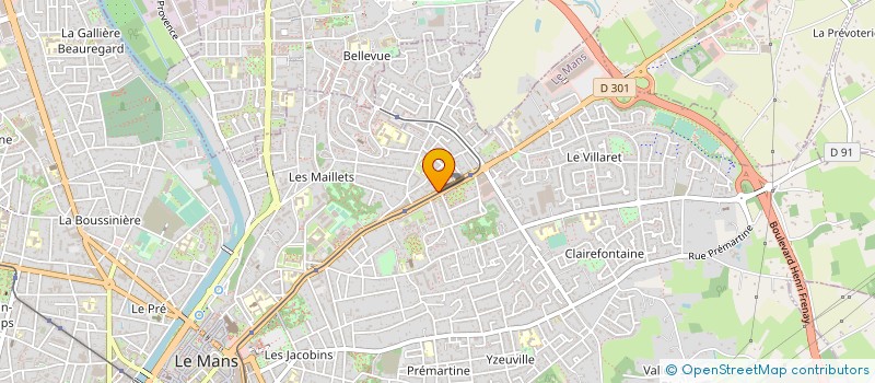 localisation de l'entreprise MONSIEUR MARCEL LEDUC à LE MANS