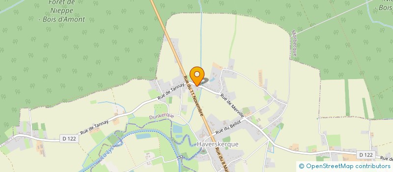 localisation de l'entreprise MONSIEUR MARCEL LEMIRRE  HAVERSKERQUE