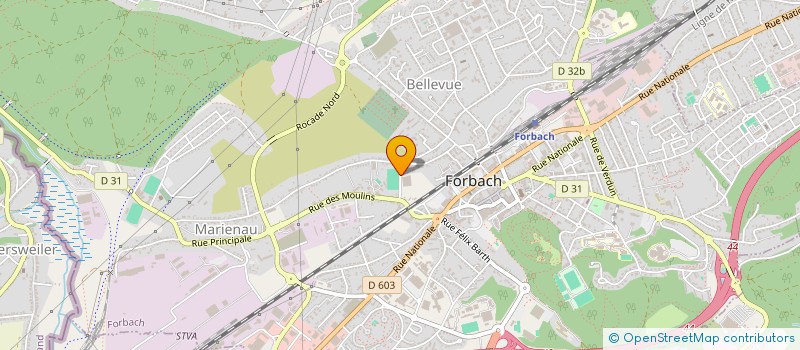 localisation de l'entreprise MONSIEUR MARCEL LERCH à FORBACH