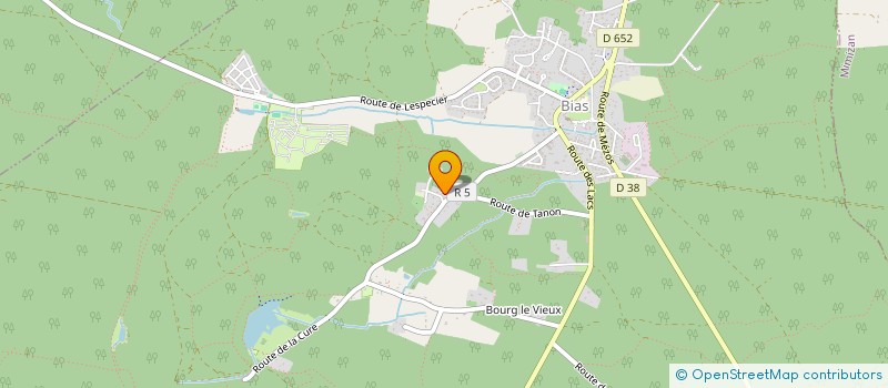 localisation de l'entreprise MONSIEUR MARCEL LESCARRET  BIAS