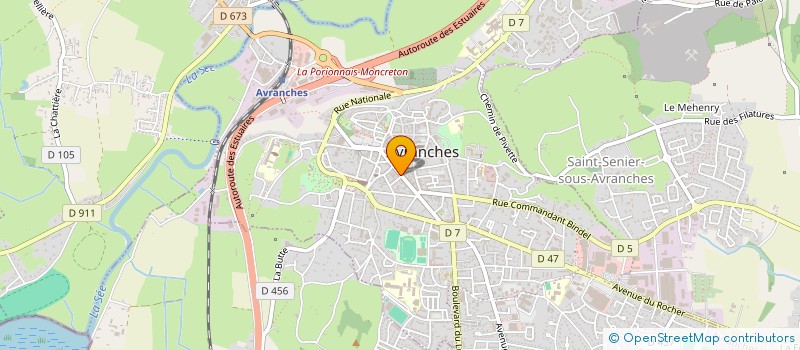 localisation de l'entreprise MONSIEUR MARCEL LESENECHAL  AVRANCHES