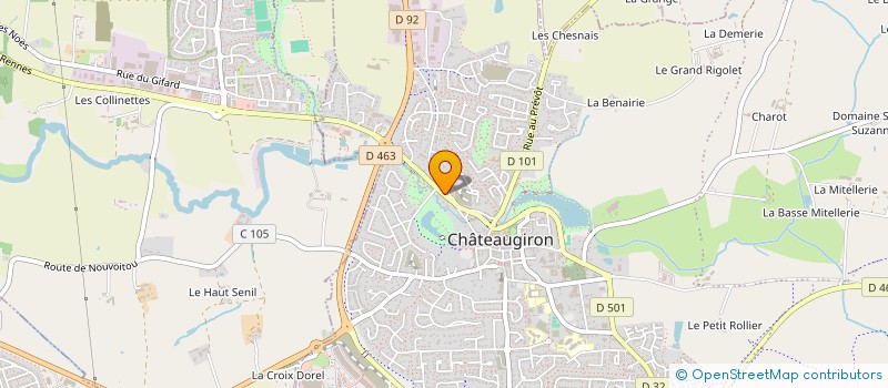 localisation de l'entreprise MONSIEUR MARCEL LOUVEL  CHATEAUGIRON