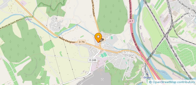localisation de l'entreprise MONSIEUR MARCEL MALLET  ORGON