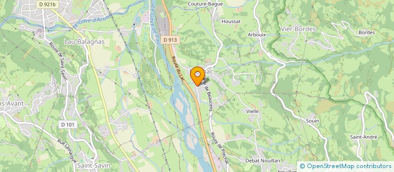 localisation de l'entreprise MONSIEUR MARCEL MARCADE  PRECHAC