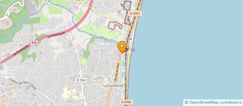 localisation de l'entreprise MONSIEUR MARCEL MARCHIONE  ANTIBES