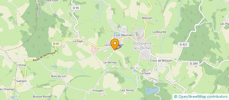 localisation de l'entreprise MONSIEUR MARCEL MARTIN  DOMPIERRE-LES-ORMES