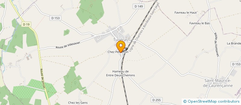 localisation de l'entreprise MONSIEUR MARCEL MARTINAUD  TUGERAS ST MAURICE