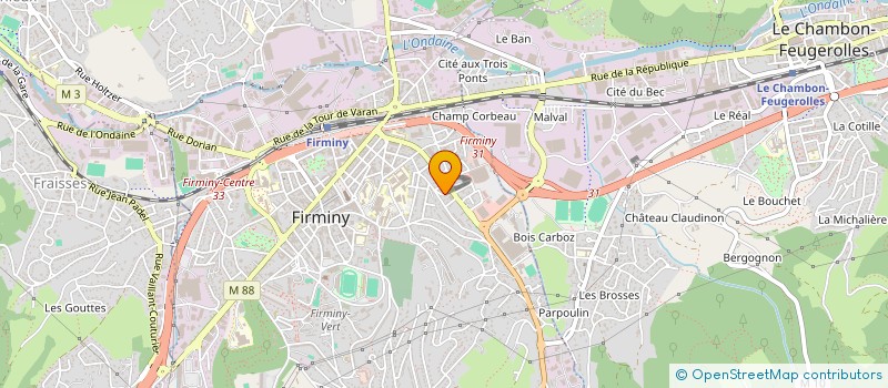localisation de l'entreprise MONSIEUR MARCEL MASSON à FIRMINY