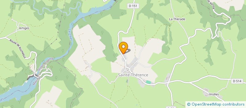 localisation de l'entreprise MONSIEUR MARCEL MATHELY  SAINTE-THERENCE