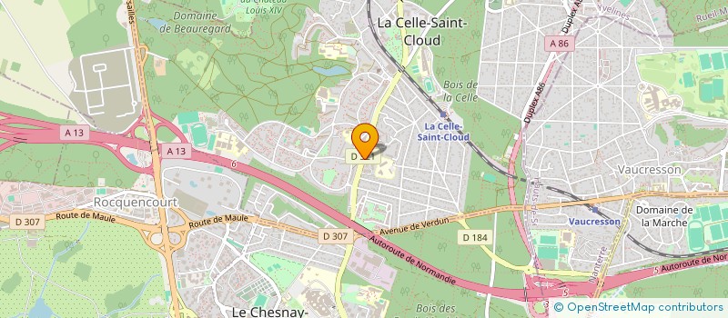 localisation de l'entreprise MONSIEUR MARCEL MATHIEU à LA CELLE-SAINT-CLOUD