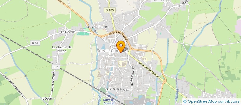 localisation de l'entreprise MONSIEUR MARCEL MATHIEU  SURY-LE-COMTAL