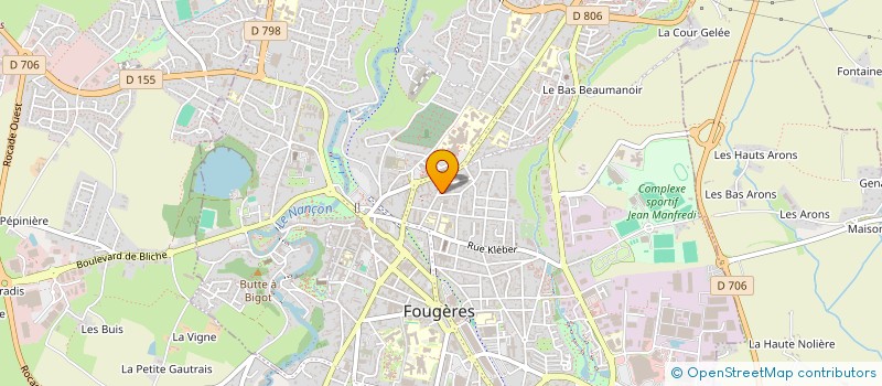 localisation de l'entreprise MONSIEUR MARCEL MAULAVE  FOUGERES