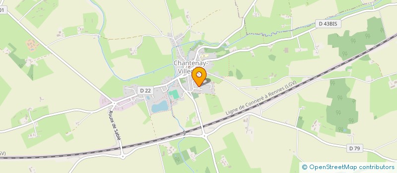 localisation de l'entreprise MONSIEUR MARCEL MAUREL  CHANTENAY-VILLEDIEU