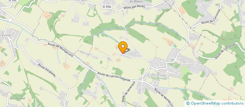 localisation de l'entreprise MONSIEUR MARCEL MAUREL  CORRONSAC