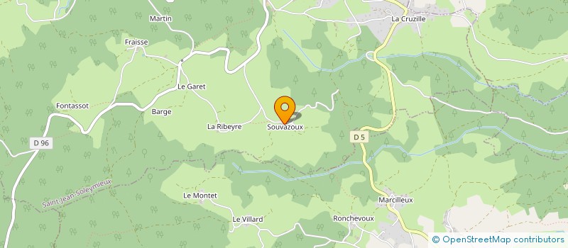 localisation de l'entreprise MONSIEUR MARCEL MAZET à SAINT-JEAN-SOLEYMIEUX