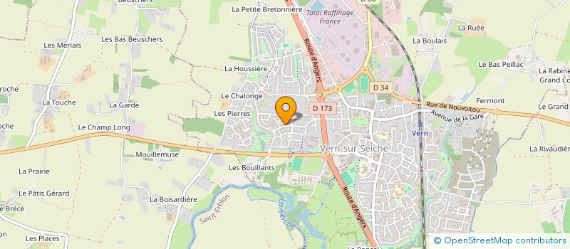 localisation de l'entreprise MONSIEUR MARCEL MBALLE  VERN-SUR-SEICHE