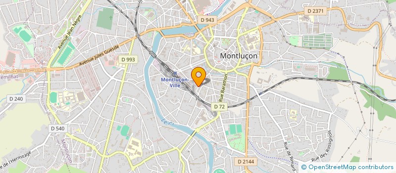 localisation de l'entreprise MONSIEUR MARCEL MEDIONI à MONTLUCON