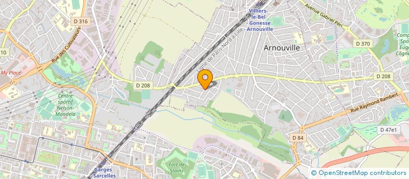 localisation de l'entreprise MONSIEUR MARCEL MESNAGE à ARNOUVILLE