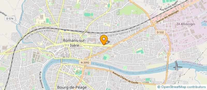 localisation de l'entreprise MONSIEUR MARCEL MEYER  ROMANS-SUR-ISERE