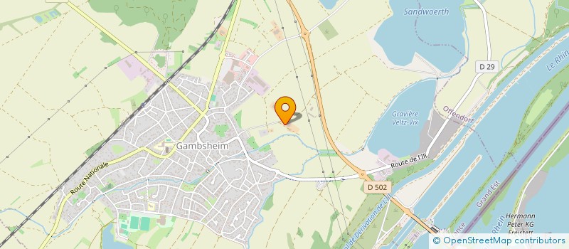 localisation de l'entreprise MONSIEUR MARCEL MICHEL  GAMBSHEIM