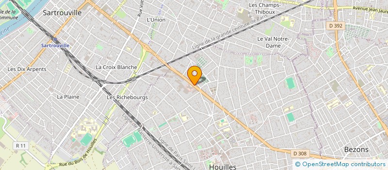 localisation de l'entreprise MONSIEUR MARCEL MICHEL  HOUILLES