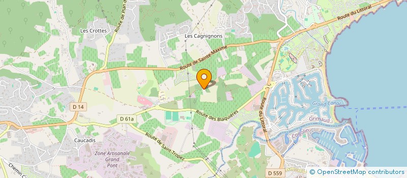 localisation de l'entreprise MONSIEUR MARCEL MICHELOT  GRIMAUD